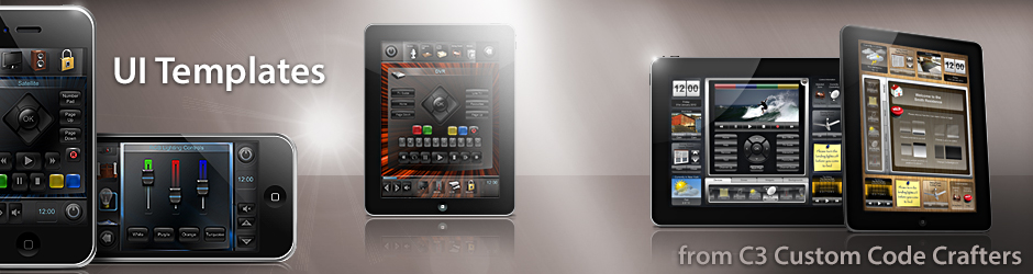 Templates developed by our friends at Custom Code Crafters and GUI ja Board graphics templates for guiDesigner
